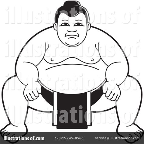 Sumo Wrestling Clipart 1242302 Illustration By Lal Perera