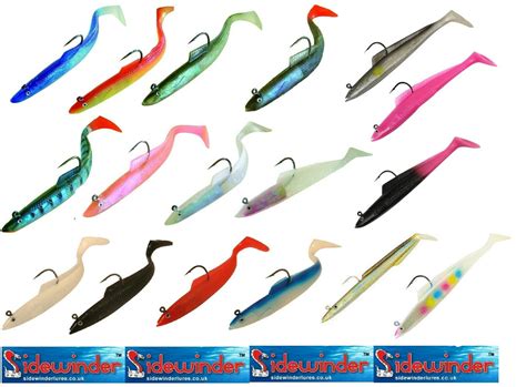 Sidewinder Sandeel Fishing Lures All Sizes And Colours Ebay