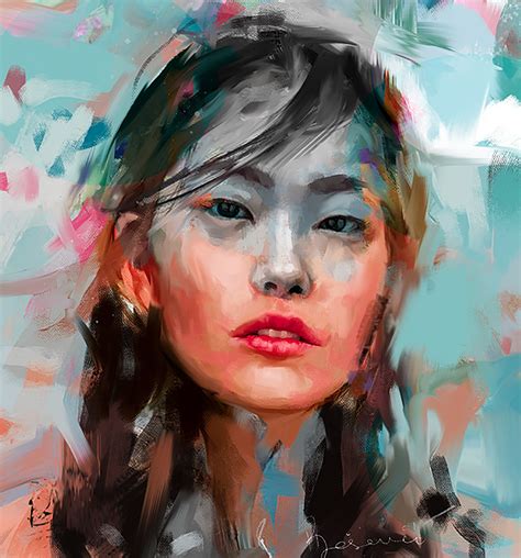 Expressive Female Portraits By Ivana Besevic Daily Design Inspiration