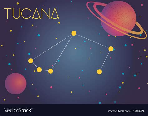 The Constellation Tucana Royalty Free Vector Image