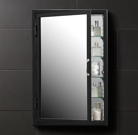 Venetian mirror medicine cabinets are a great way to add style to your formal bathroom with the additional benefit of having a medicine cabinet to store your toiletries. Pharmacy Wall Mount Medicine Cabinet Black | Wall mounted ...