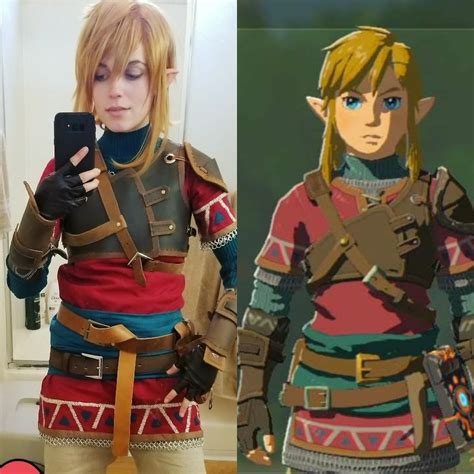 Self Side By Side Of The Progress On My Link Cosplay From Breath Of