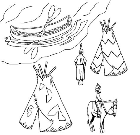 Native Americans Coloring Pages Coloring Home