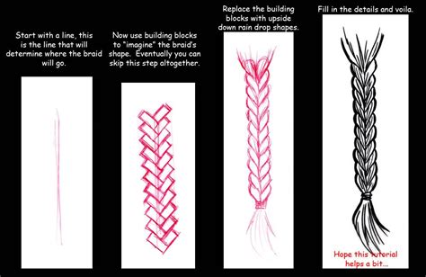 Braid Tutorial By Kleewyck On Deviantart How To Draw Braids How To Make Drawing Braid Tutorial