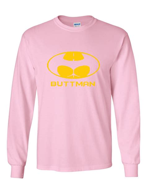 buttman funny parody long sleeve t shirt humor booty ass drinking ebay