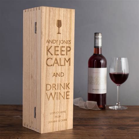 We did not find results for: Personalised Luxury Wooden Wine Box - Keep Calm ...