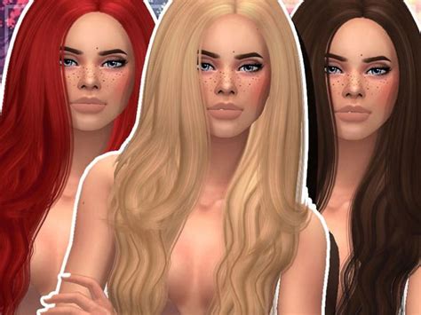 The Sims Resource Ade S Marina Clayified Hair By Awesomesimmeryt