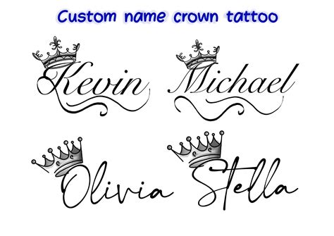 Queen Crown Tattoos With Names