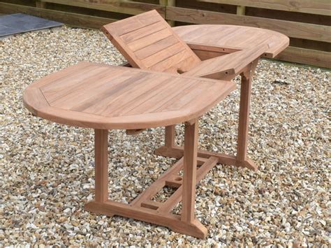 Teak 180 240x100cm Rectangular Extending Table Patio Garden Furniture