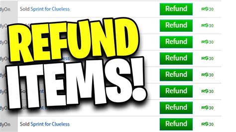 Working How To Refund Items On Roblox In 2021 Youtube
