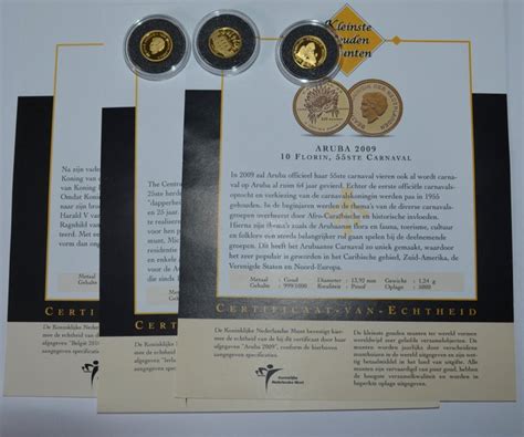 World 3 Coins The Smallest Gold Coin Collection Catawiki