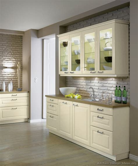 Shaker, inset, white wood, cherry, semi custom & more. Pictures of Kitchens - Traditional - Off-White Antique ...