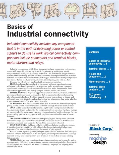 Basics Of Industrial Connectivity Industrial Connectivity Includes Any