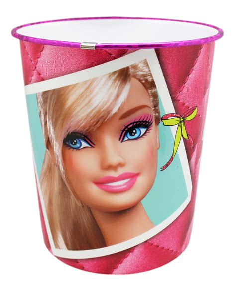 Product title barbie plush throw, kids bedding, 46 x 60, pink, barbie and blissa average rating: Barbie Portrait Selfie Kids Small Room Trash Can - Walmart ...