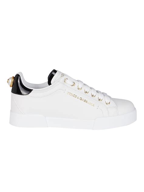 Dolce And Gabbana White Leather Sneakers Italist Always Like A Sale