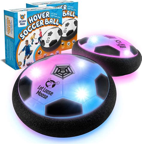 Let Loose Moose Hover Soccer Ball Set Of 2 Light Up Led