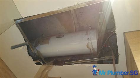 Joven boiler tank size available have: Joven Storage Water Heater Installation With False Ceiling ...