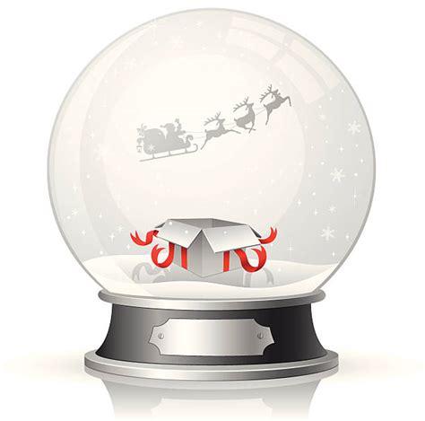 Snow Globes Silhouette Illustrations Royalty Free Vector Graphics