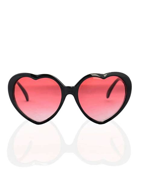 Heart Shaped Sunglasses In Red And Black Fashion Eye Glasses Heart Shaped Sunglasses Heart