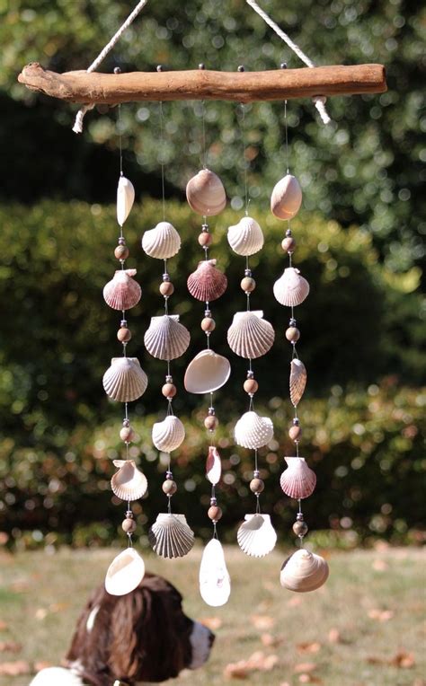 Driftwood Seashell Wind Chimes Handmade One Of A Kind Wind Chimes