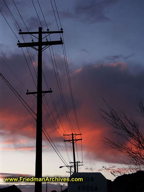 Telephone Pole Sunset