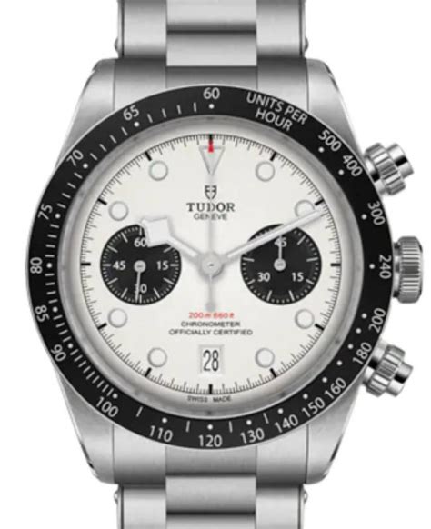 Tudor Black Bay Chrono Stainless Steel Silver Dial 41mm Bracelet