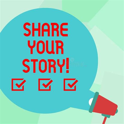 Conceptual Hand Writing Showing Share Your Story Business Photo Text