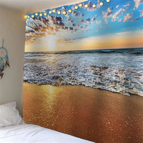 27 Off Waterproof Beach Scenic Wall Hanging Tapestry Rosegal