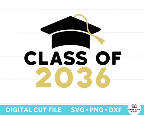 Class Of 2036 Svg Graduation Cap Svg File Seniors 2036 Svg Etsy Hong Kong