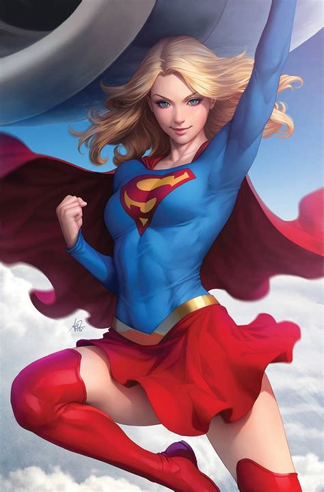 Stanley Artgerm Lau Grabs Them By The Variant Cover Supergirl Comic Dc Comics Girls