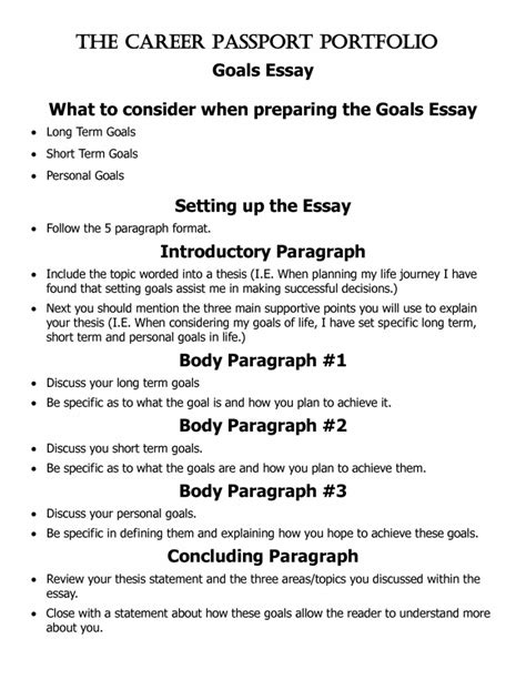 022 Career Goal Statement Zdxttkpg Essay Example ~ Thatsnotus