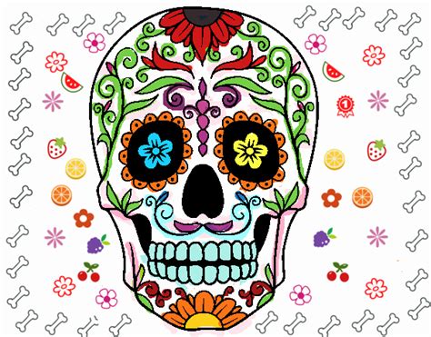 dibujo de mi calavera mexicana pintado por en el día 21 10 20 a las 20 31 16