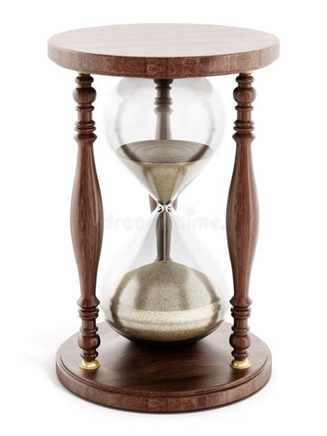 Hourglass Isolated On White Background Stock Illustration