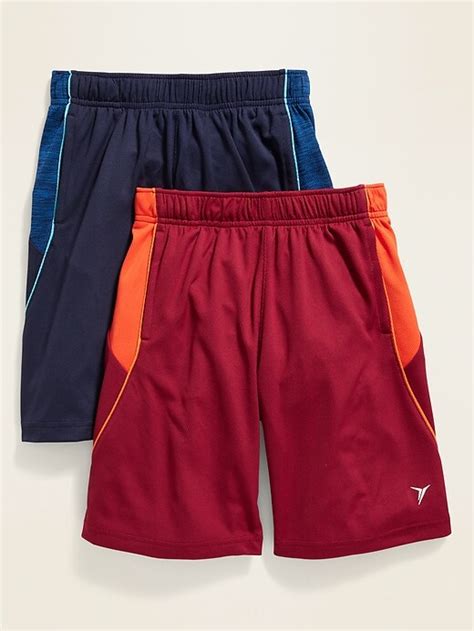 Old Navy Go Dry Color Blocked Mesh Shorts 2 Pack For Boys 552248002110