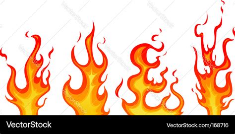 Flames Royalty Free Vector Image Vectorstock