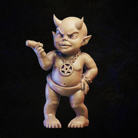 3d Printable Devil Baby By Stanislav Kuznetsov