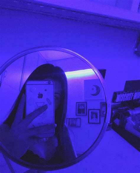 Night Purple Light Purplelight Room Mirror Mirrorselfie Selfie Iphone Purple Led