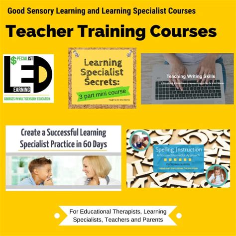 Learning Specialist And Teacher Materials Good Sensory Learning