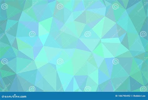 Light Blue Green Polygonal Illustration Stock Illustration