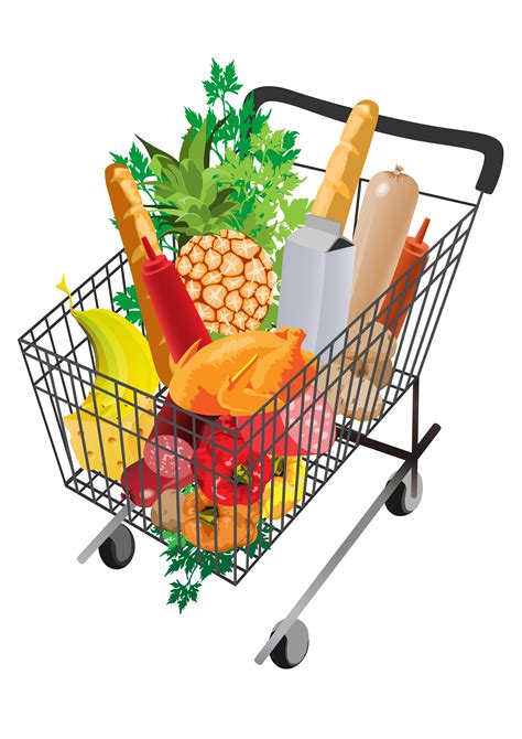 Grocery Shopping Cart PNG Picture | PNG Arts