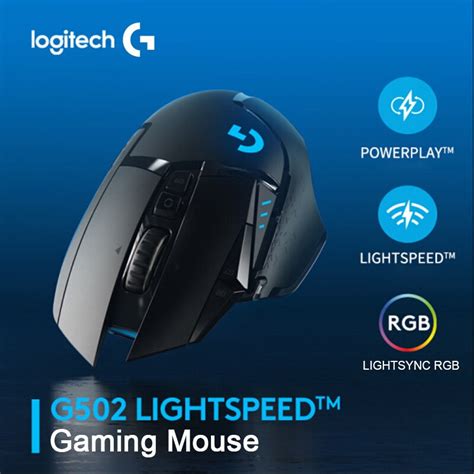 Logitech Mouse Gaming Com Fio Original G502 Hero 16000dpi Programa O