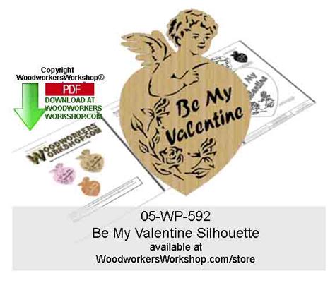 Be My Valentine Scrollsawing Woodworking Pattern Downloadable