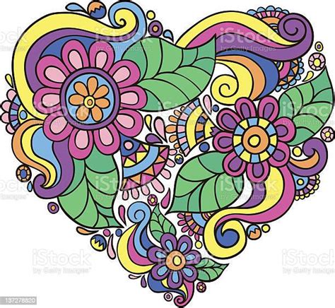 Flower Heart Stock Illustration Download Image Now Heart Shape