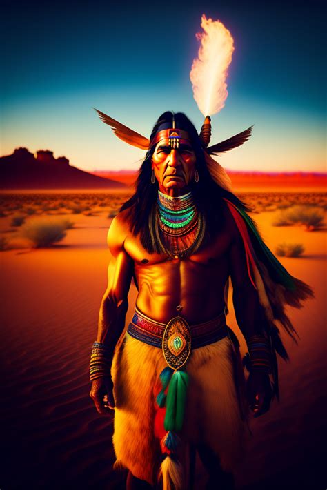 Lexica A Ruggedly Handsome Powerfully Built Native American Shaman