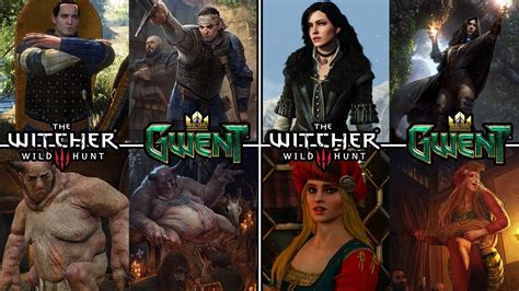The Witcher 3 Vs Gwent Characters Compared Pt 1 YouTube