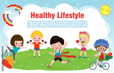 Children Fitness Clip Art