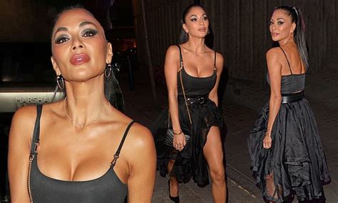 Nicole Scherzinger Puts On A Busty Display And Shows Off Sculpted Legs