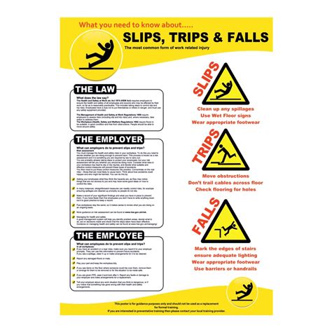 Slips Trips And Falls Laminated Poster Parrs