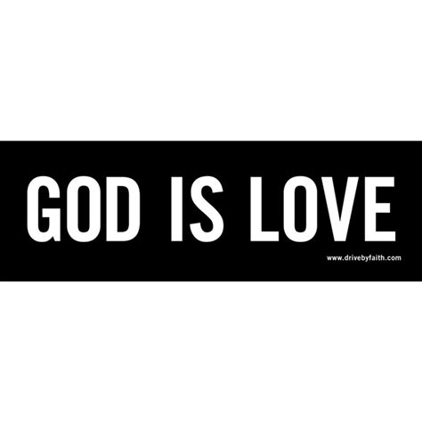 God Is Love Bumper Sticker Cafepress