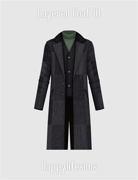 Lonelyboy Ts4 Layered Coat 01 In 2022 Coat Fashion Set Fashion
